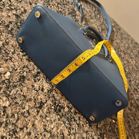 Michael Kors Blue large dome satchel Handbag NWT - Picture 16 of 17